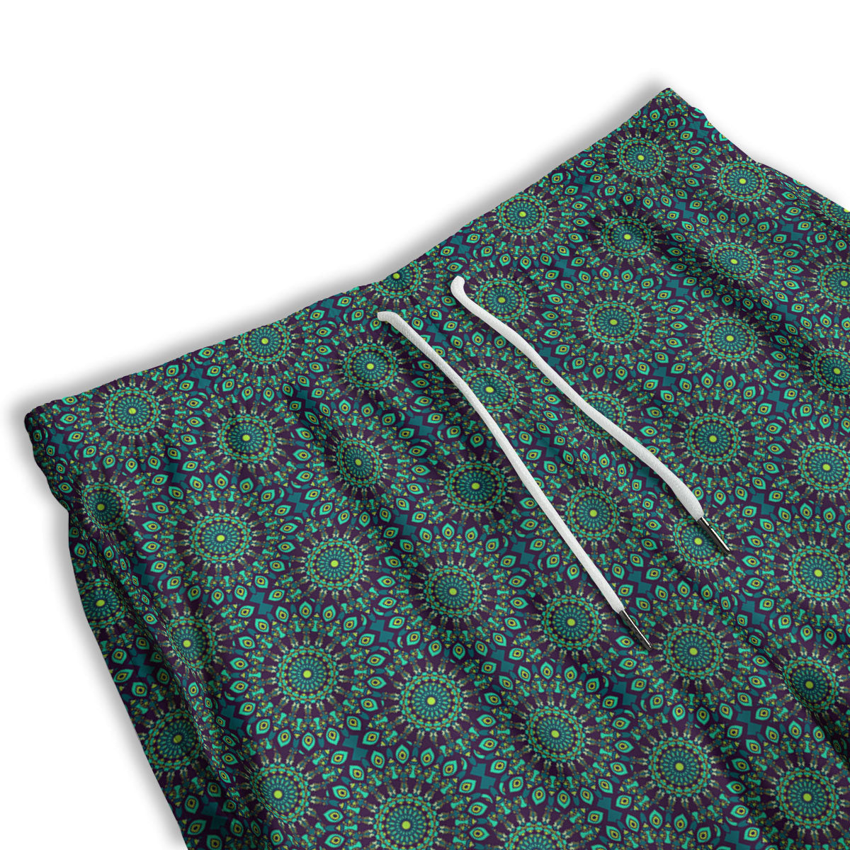 Bohemian Mandala Floral Print Pattern Men's Athletic Shorts