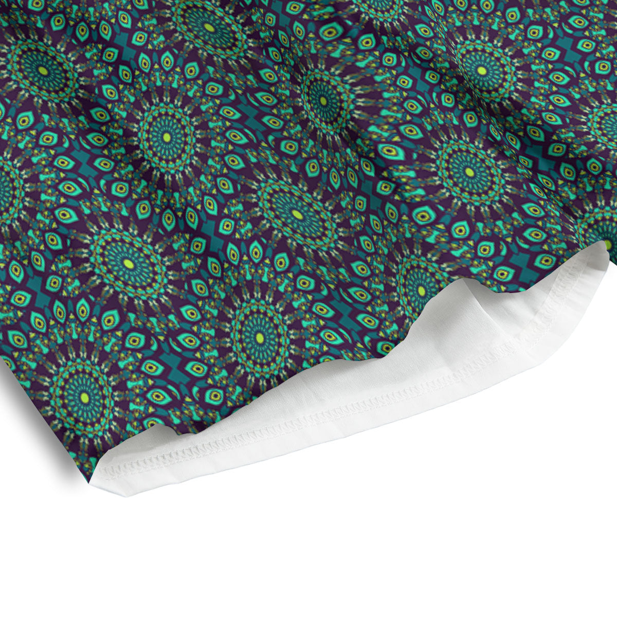 Bohemian Mandala Floral Print Pattern Men's Athletic Shorts