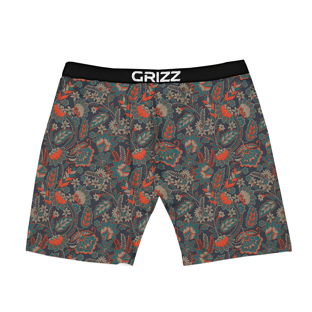 Bohemian Floral Retro Vintage Print Pattern Boxer Briefs-grizzshop