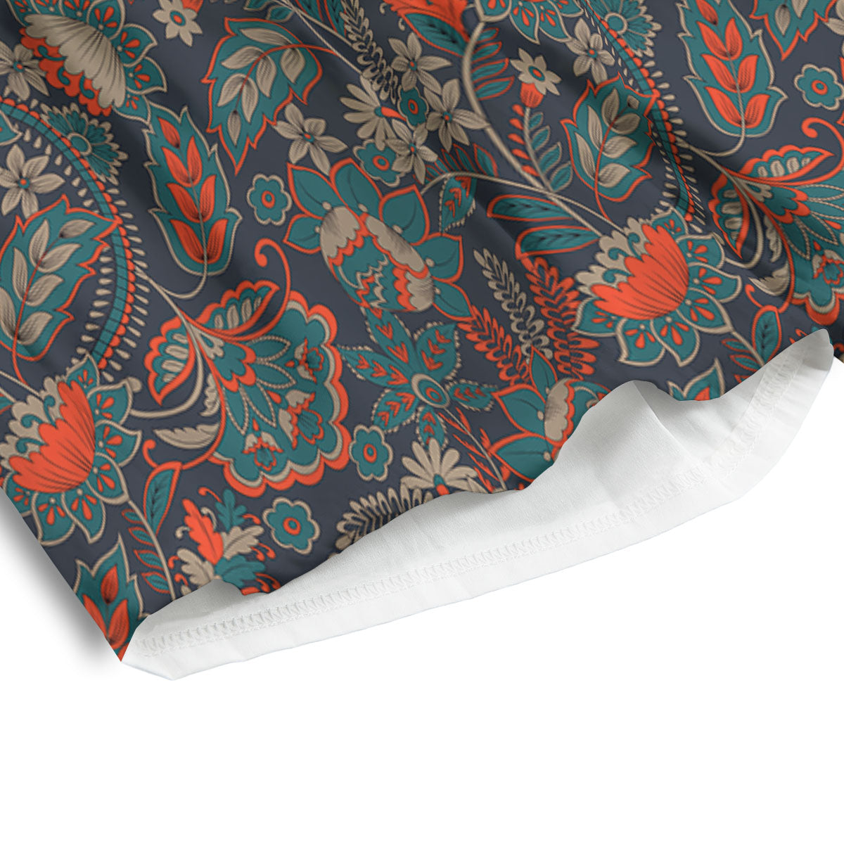 Bohemian Floral Retro Vintage Print Pattern Men's Athletic Shorts