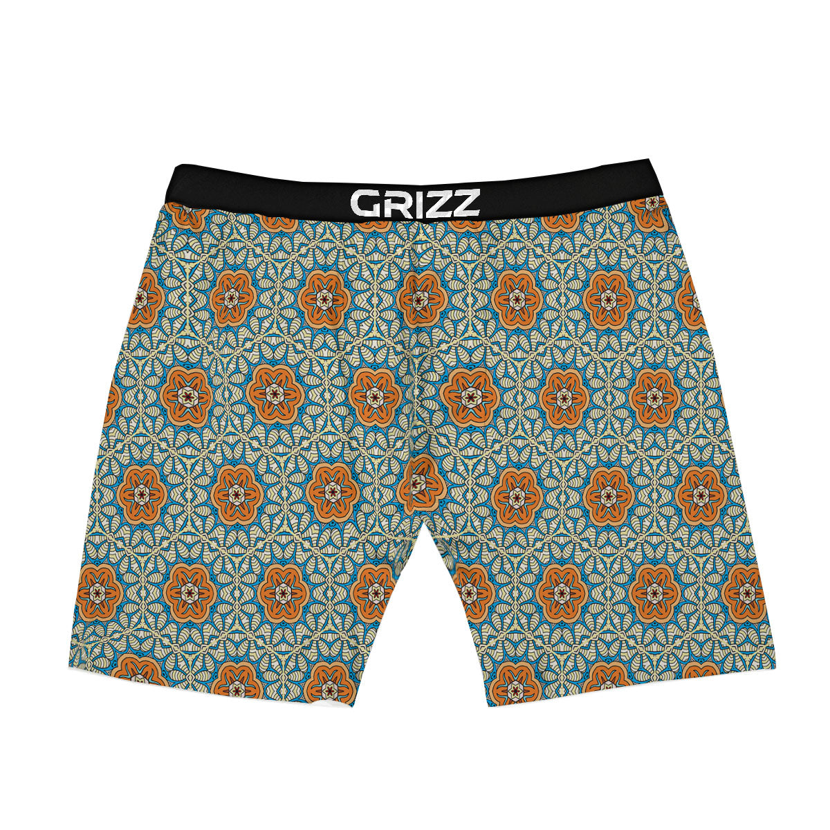 Bohemian Mandala Floral Print Pattern Boxer Briefs-grizzshop