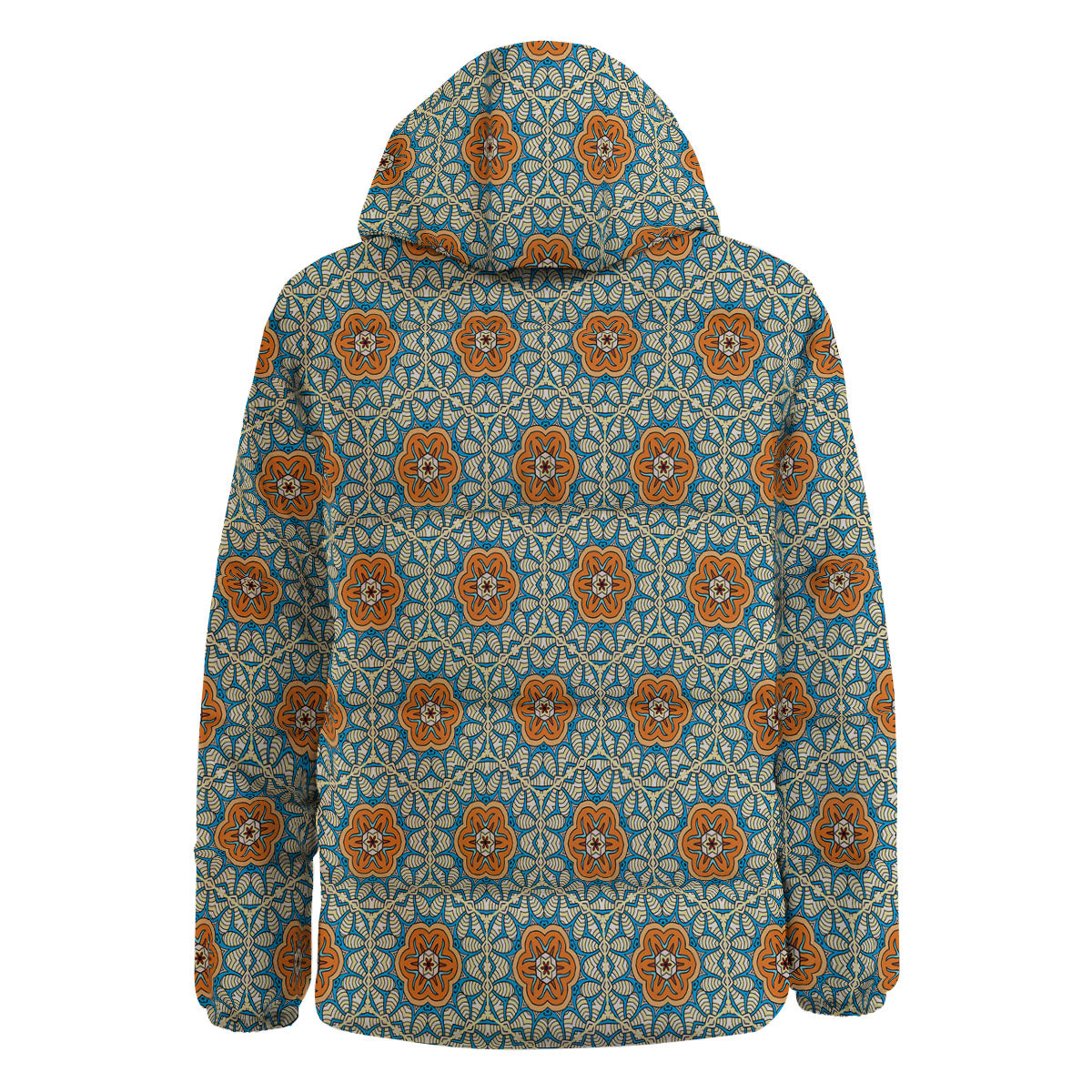 Bohemian Mandala Floral Print Pattern Down Jacket-grizzshop