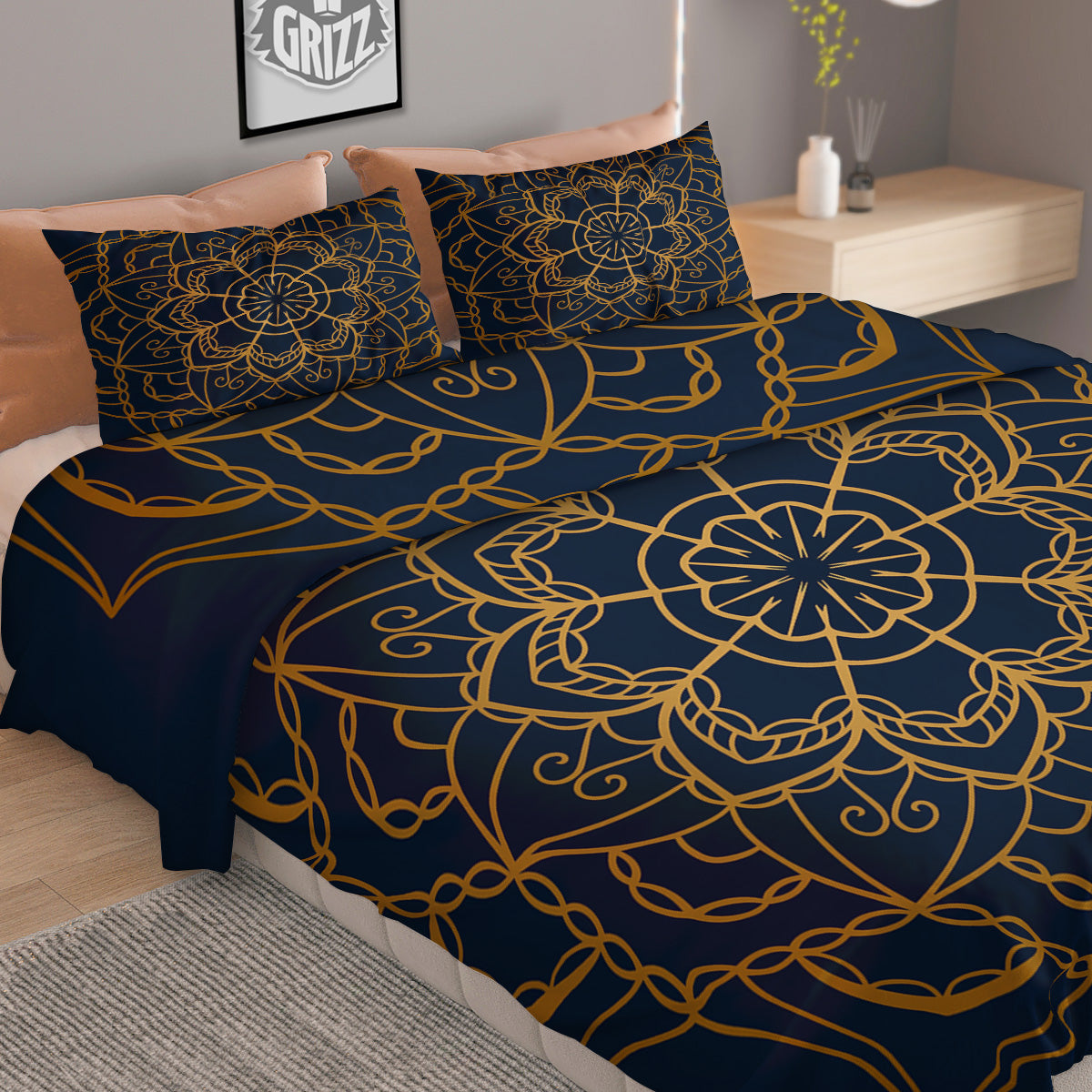 Breaking Wall Golf Ball Print Duvet Cover Bedding Set