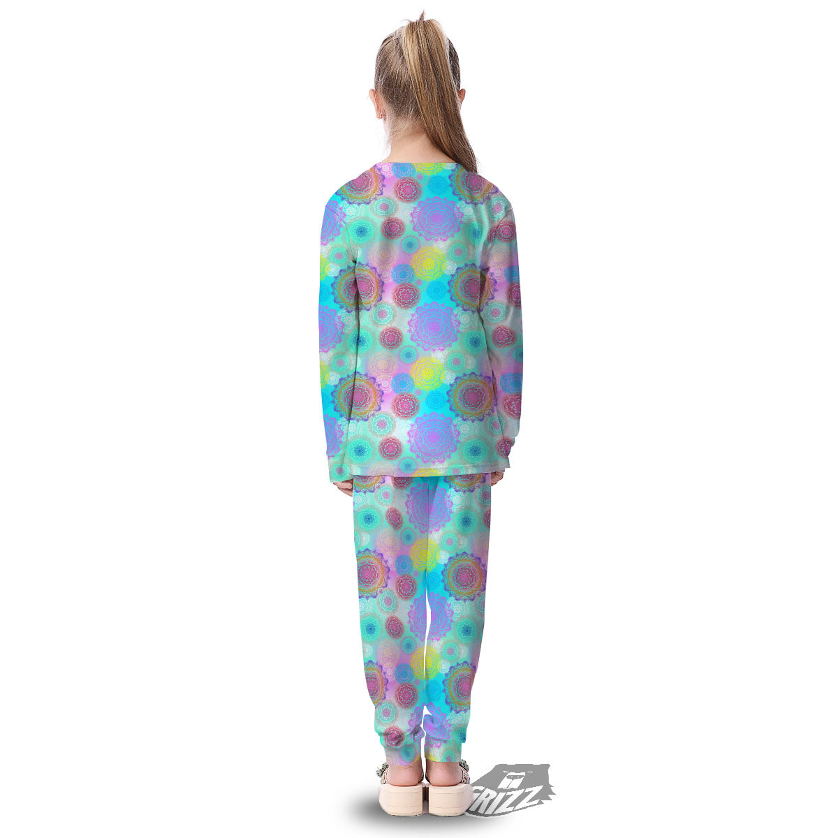 Bohemian Mandala Pastel Print Pattern Kid's Pajamas-grizzshop