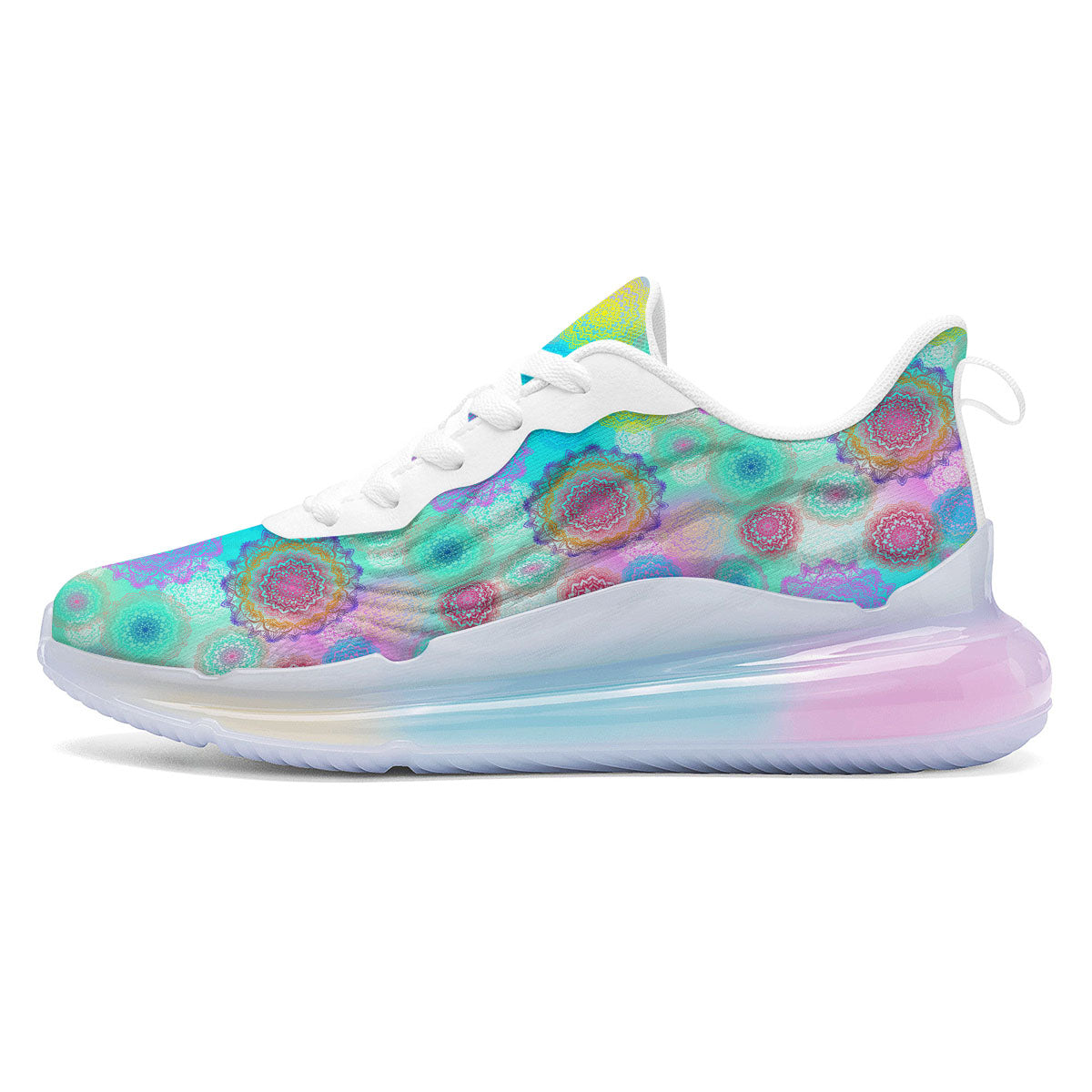 Bohemian Mandala Pastel Print Pattern Running Sneakers-grizzshop