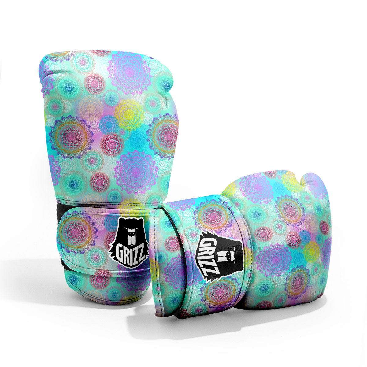 Bohemian Mandala Pastel Print Pattern Pro Boxing Glove