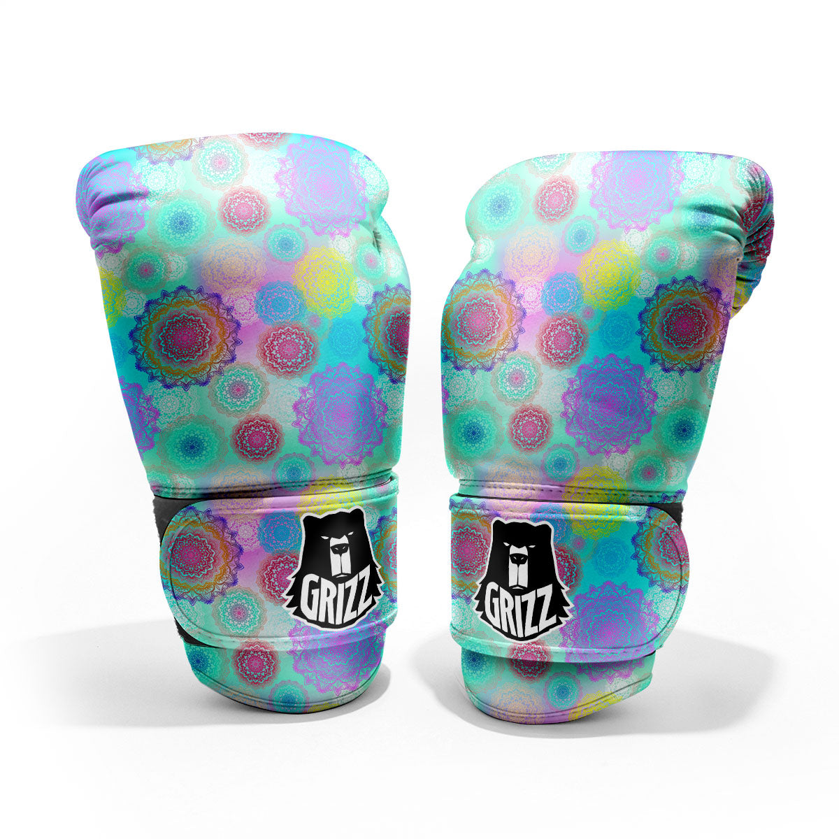 Bohemian Mandala Pastel Print Pattern Pro Boxing Glove