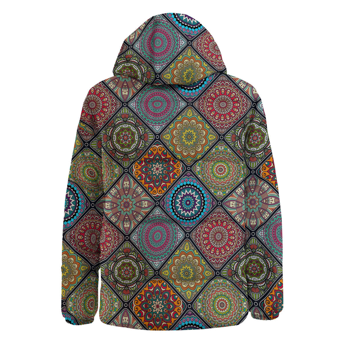 Bohemian Mandala Retro Print Pattern Down Jacket-grizzshop