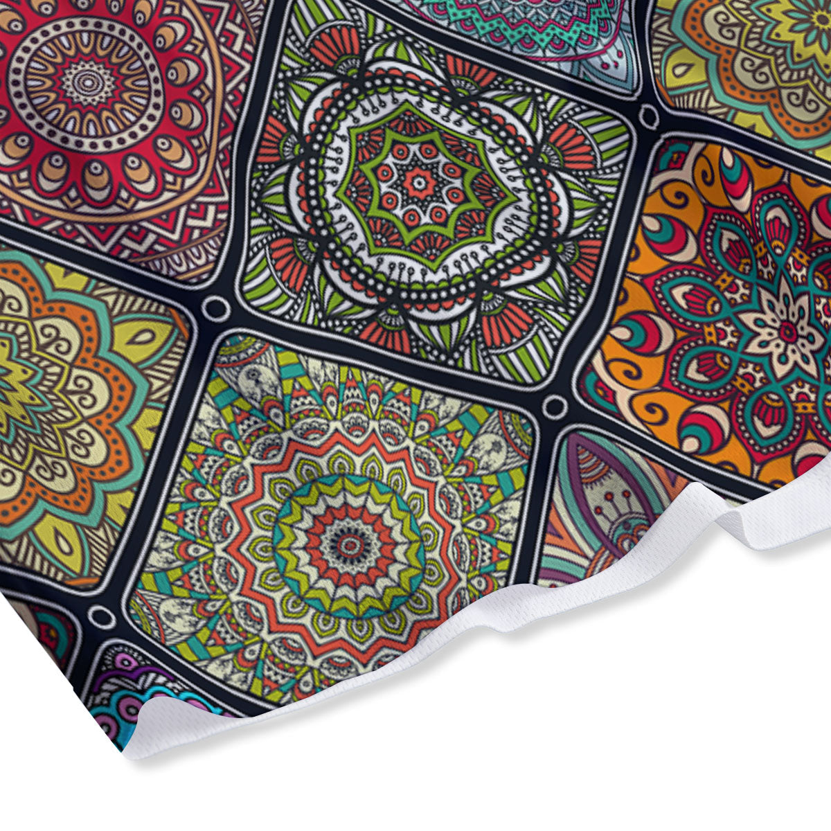 Bohemian Mandala Retro Print Pattern Mesh Shorts
