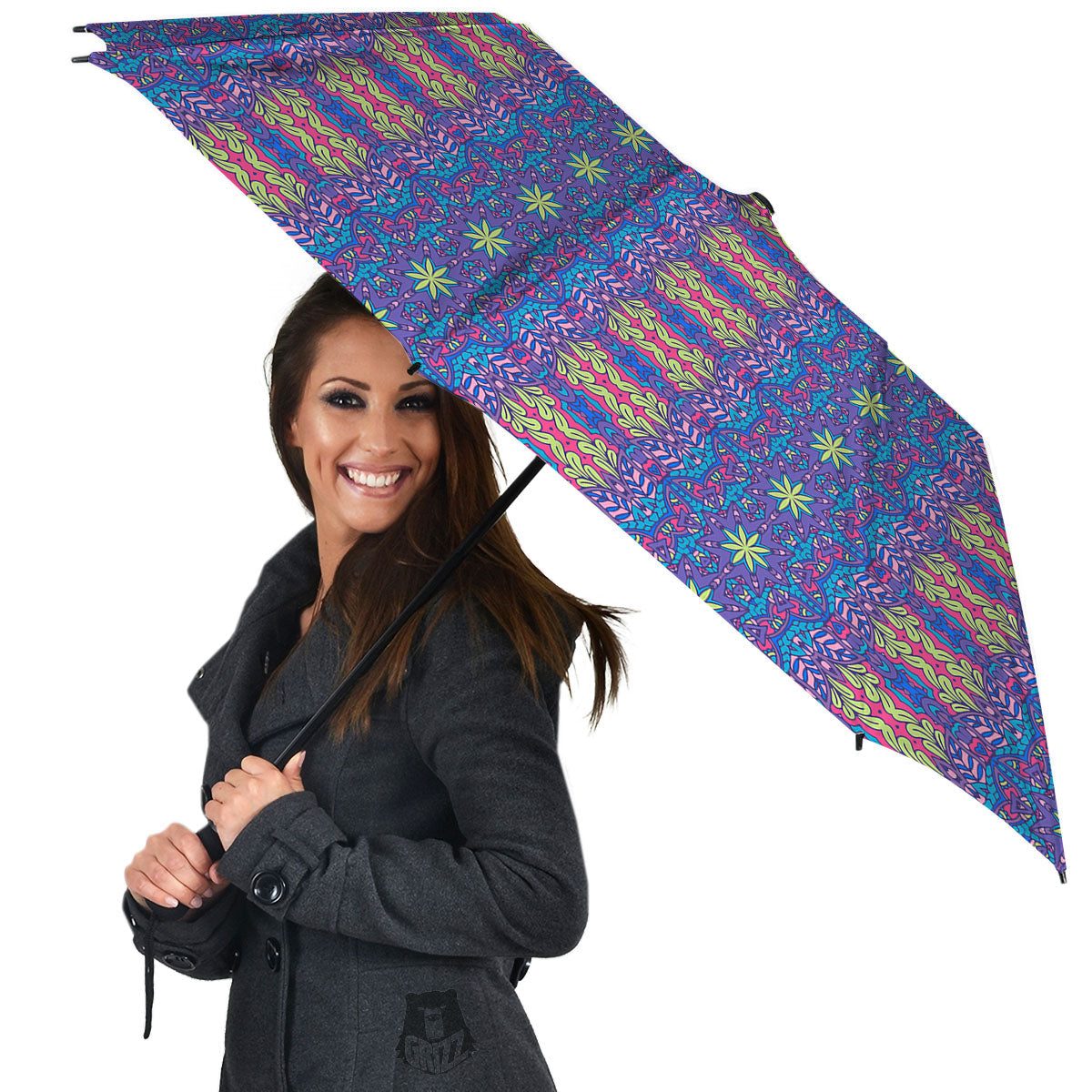Bohemian Mandala Star Print Pattern Umbrella-grizzshop