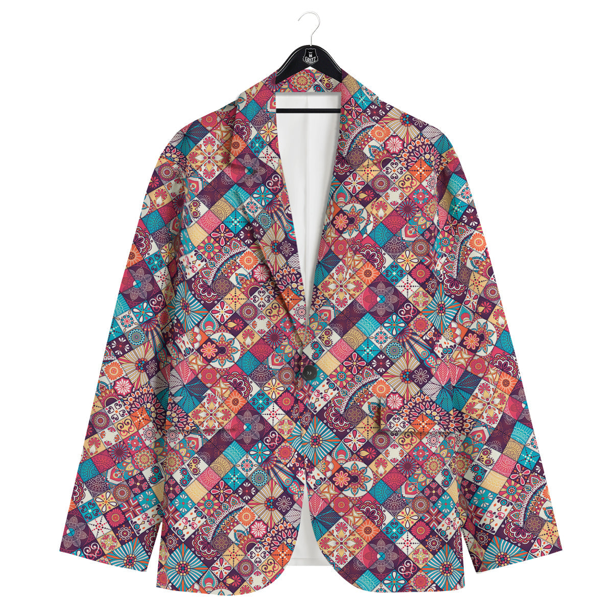 Bohemian Mandala Vintage Print Pattern Men's Sport Coat-grizzshop