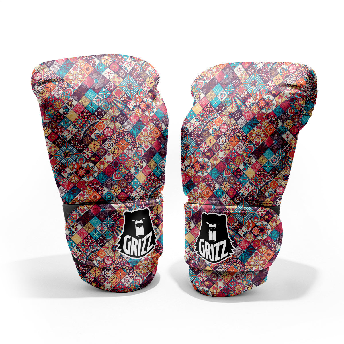 Bohemian Mandala Vintage Print Pattern Pro Boxing Glove