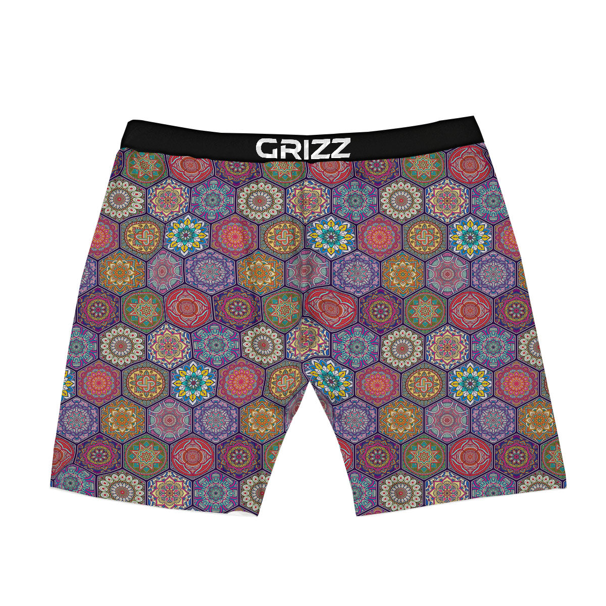 Bohemian Oriental Mandala Print Pattern Boxer Briefs-grizzshop
