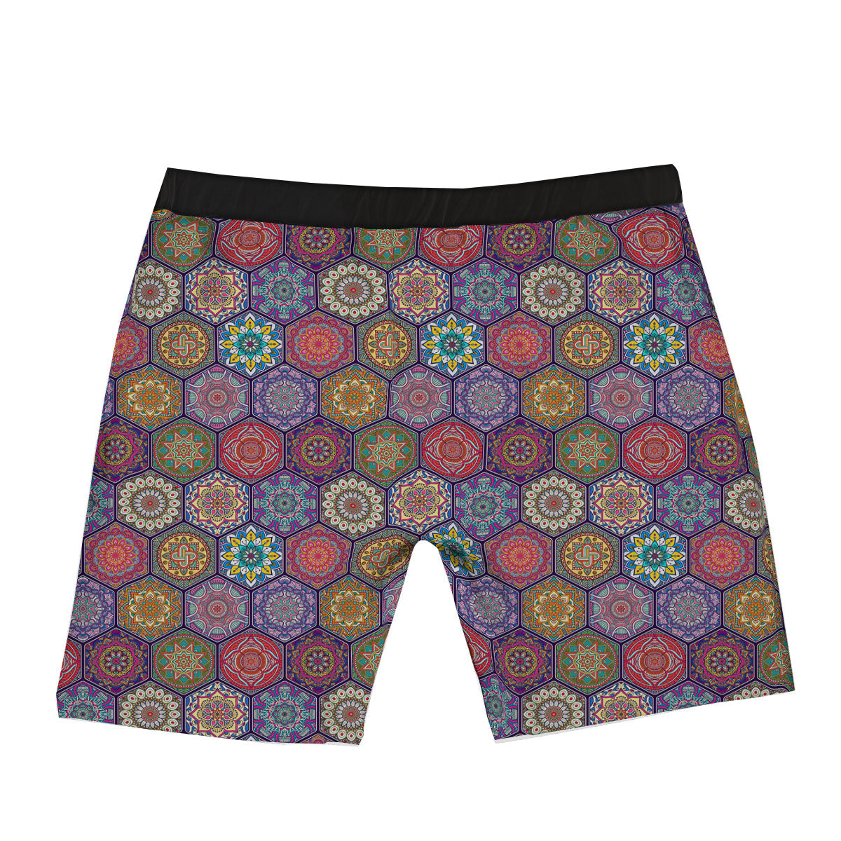 Bohemian Oriental Mandala Print Pattern Boxer Briefs-grizzshop
