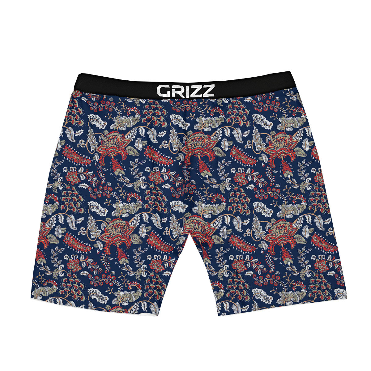 Bohemian Paisley Floral Print Pattern Boxer Briefs-grizzshop