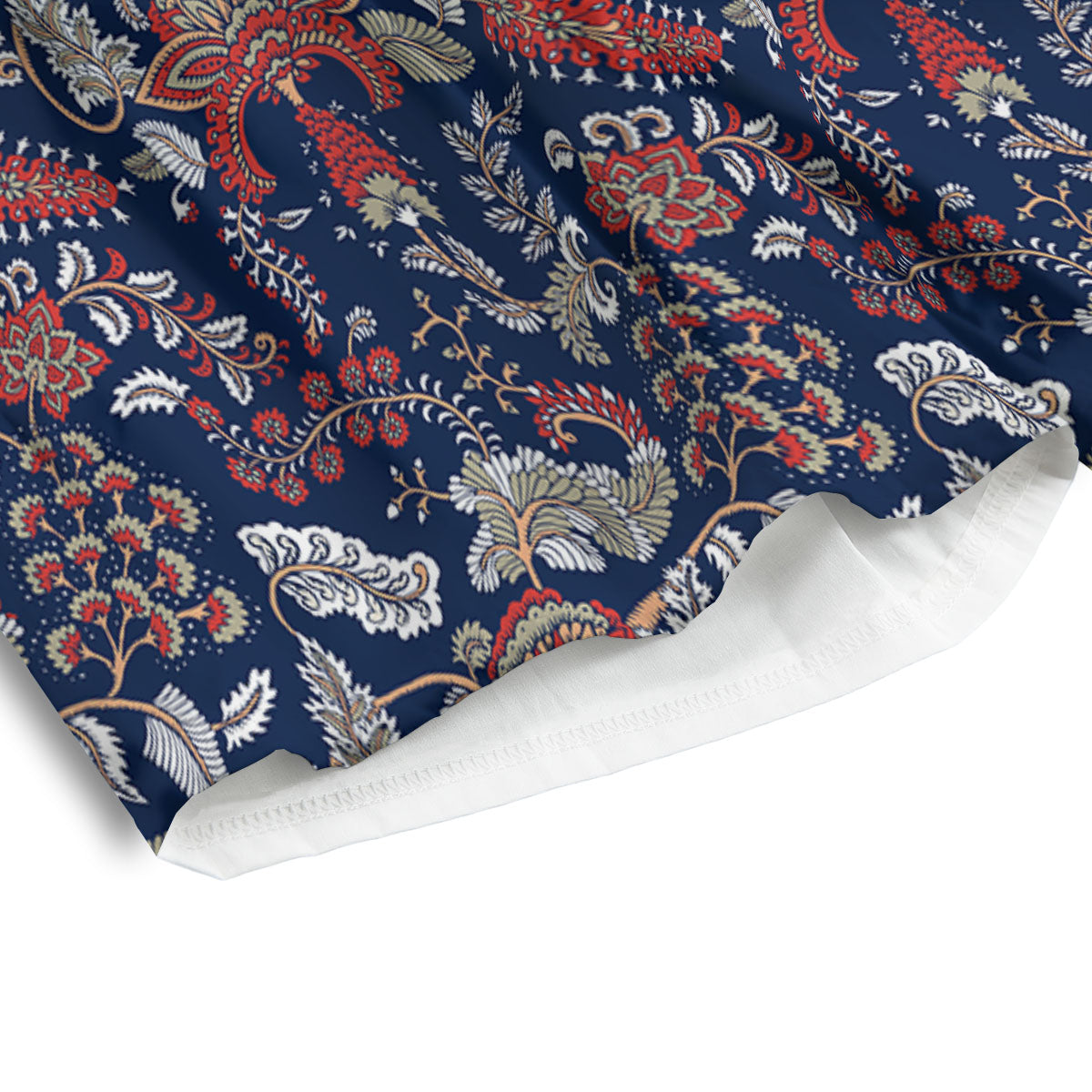 Bohemian Paisley Floral Print Pattern Men's Athletic Shorts