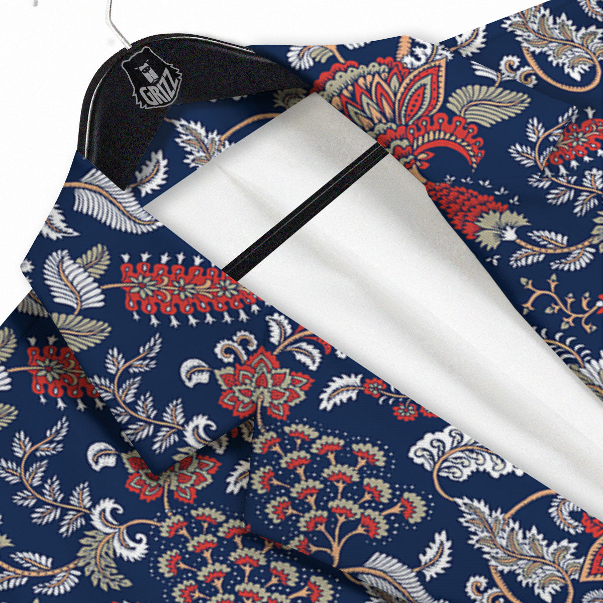 Bohemian Paisley Floral Print Pattern Men's Sport Coat-grizzshop