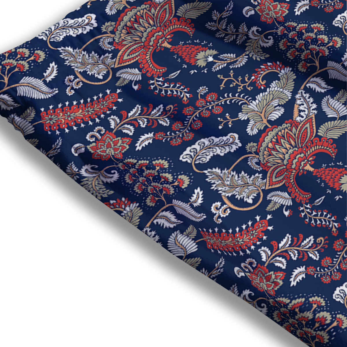 Bohemian Paisley Floral Print Pattern Mesh Shorts
