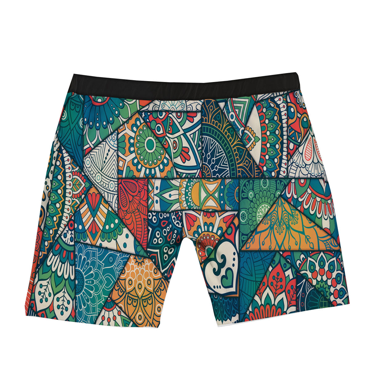 Bohemian Patchwork Mandala Print Pattern Boxer Briefs-grizzshop