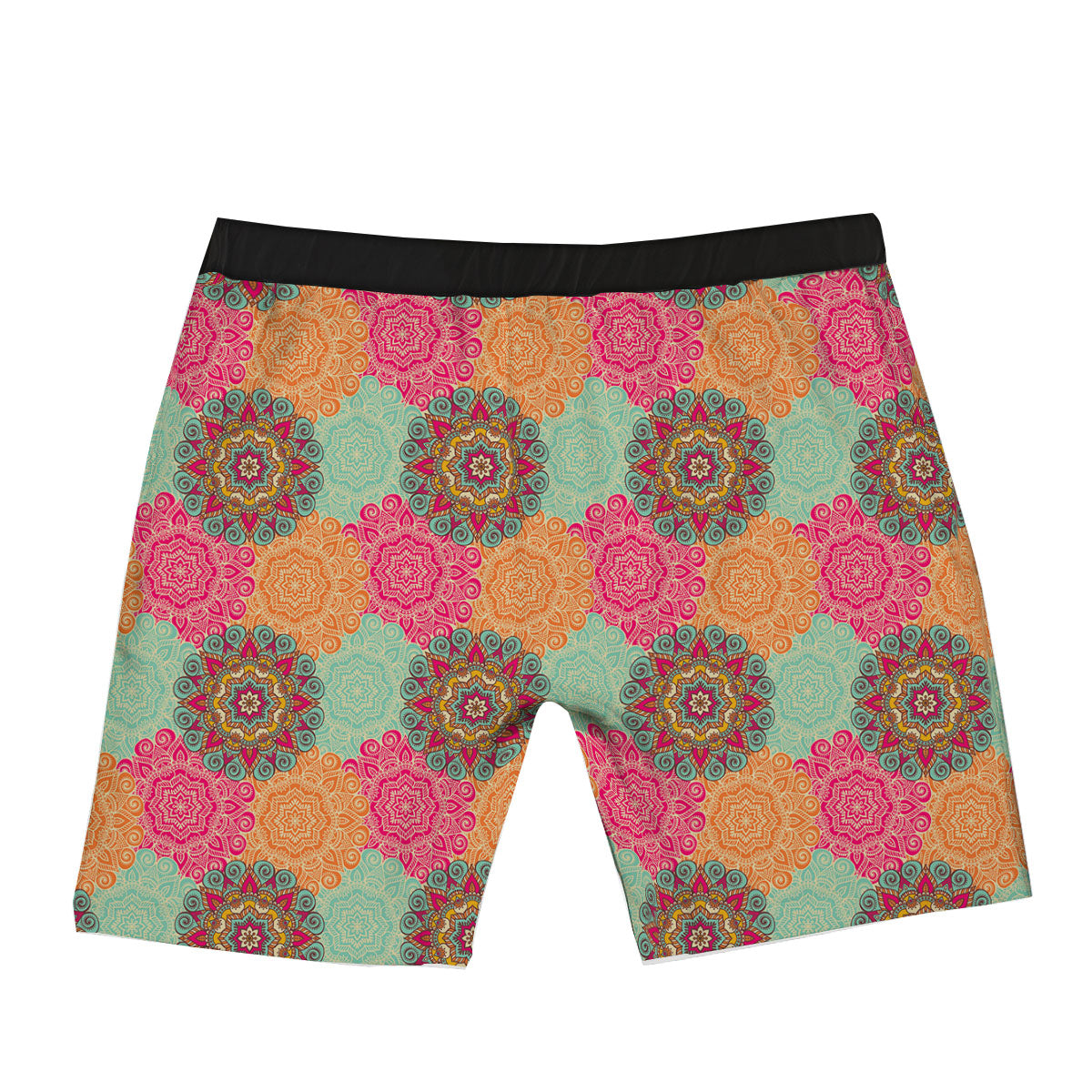 Bohemian Sangria Mandala Print Pattern Boxer Briefs-grizzshop