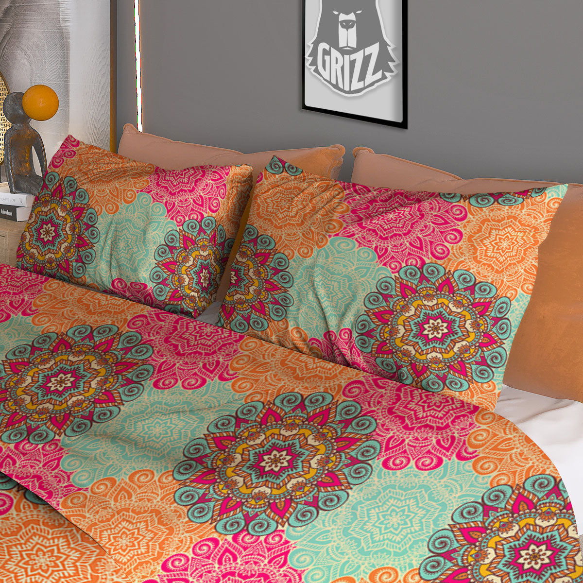 Bird Crane Watercolor Print Pattern Duvet Cover Bedding Set