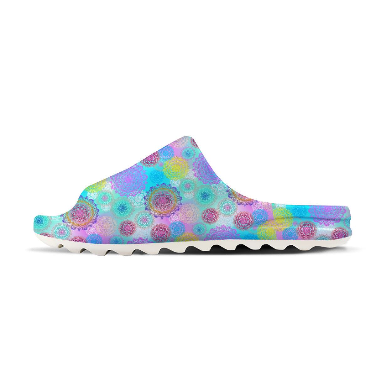 Bohemian Mandala Pastel Print Pattern Sandals-grizzshop