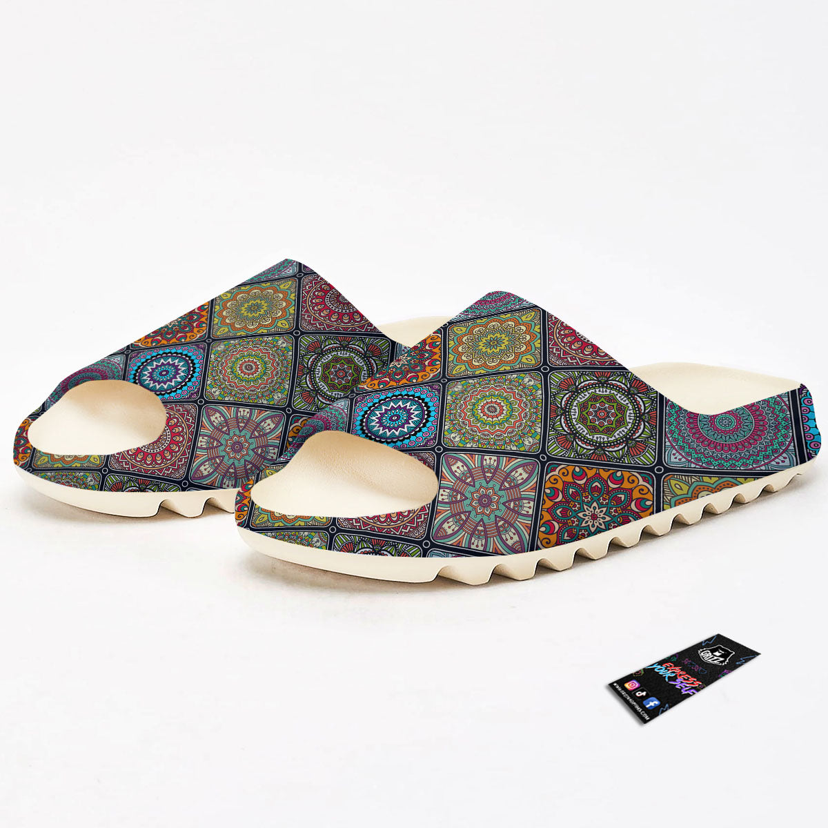 Bohemian Mandala Retro Print Pattern Sandals-grizzshop
