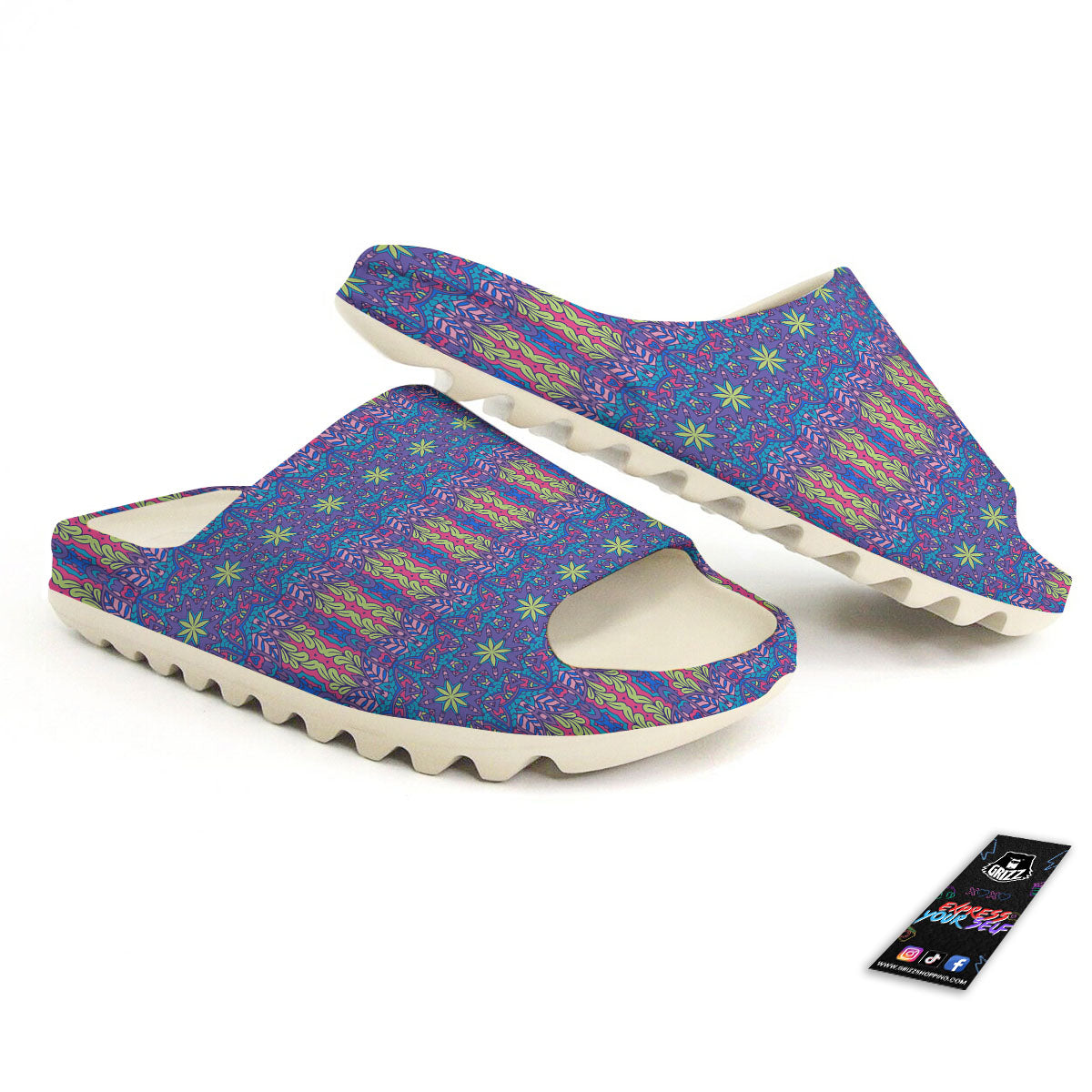 Bohemian Mandala Star Print Pattern Sandals-grizzshop