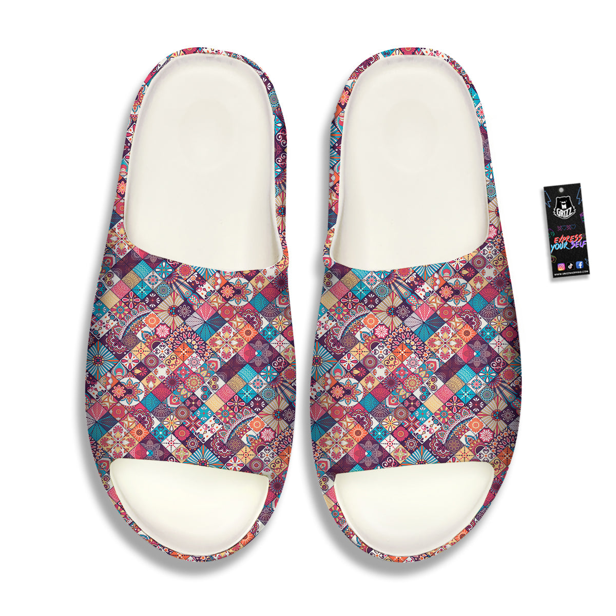 Bohemian Mandala Vintage Print Pattern Sandals-grizzshop