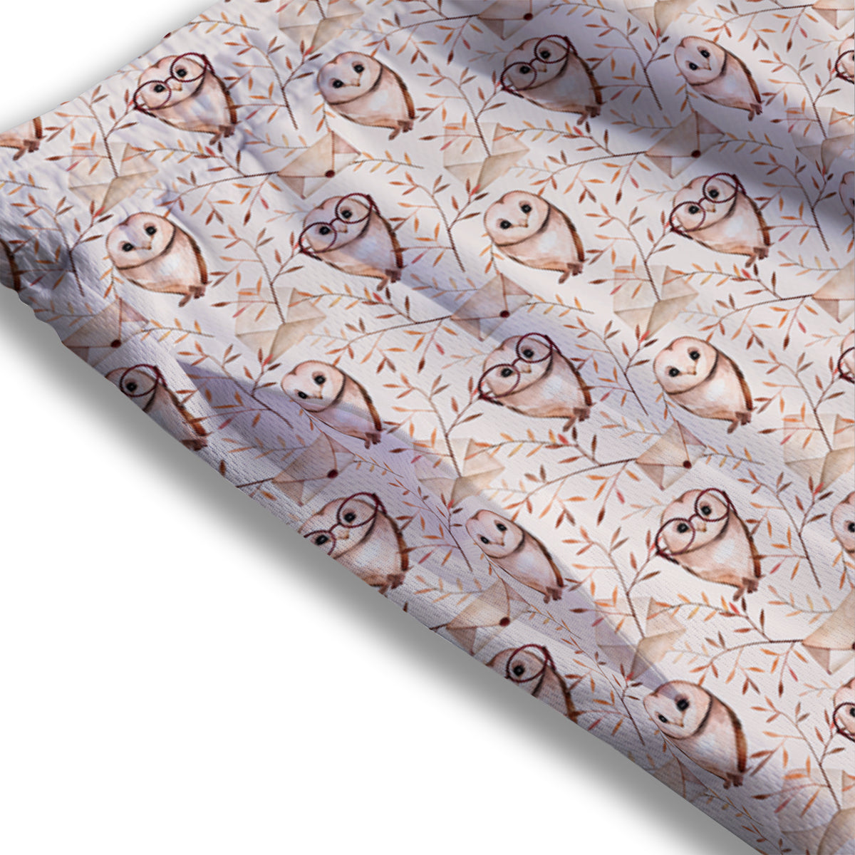 Boho Cute Owl Print Pattern Mesh Shorts-grizzshop