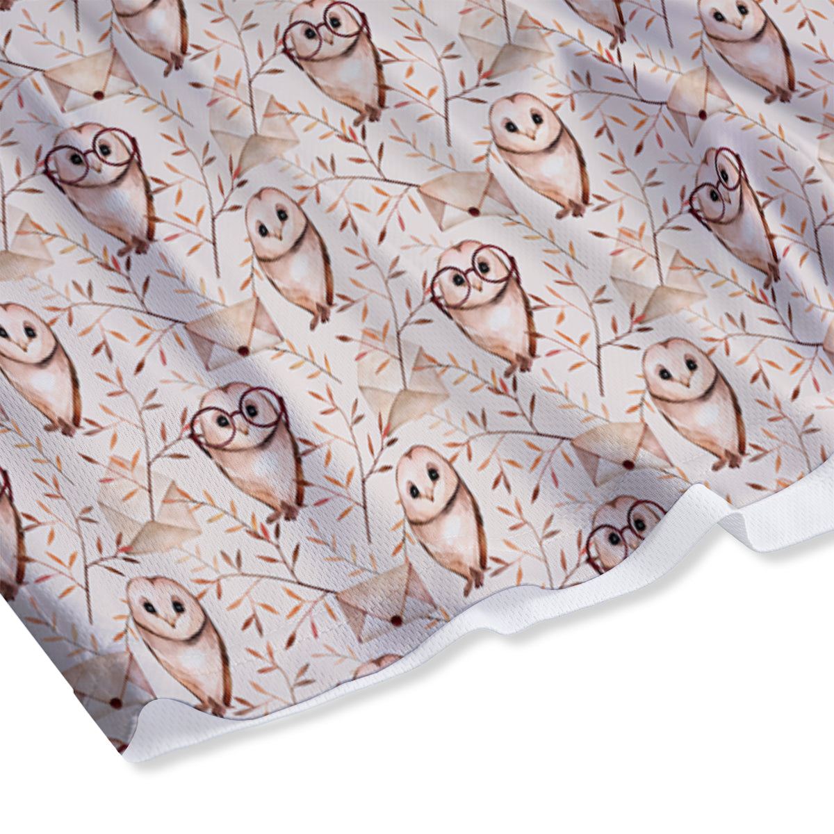 Boho Cute Owl Print Pattern Mesh Shorts-grizzshop