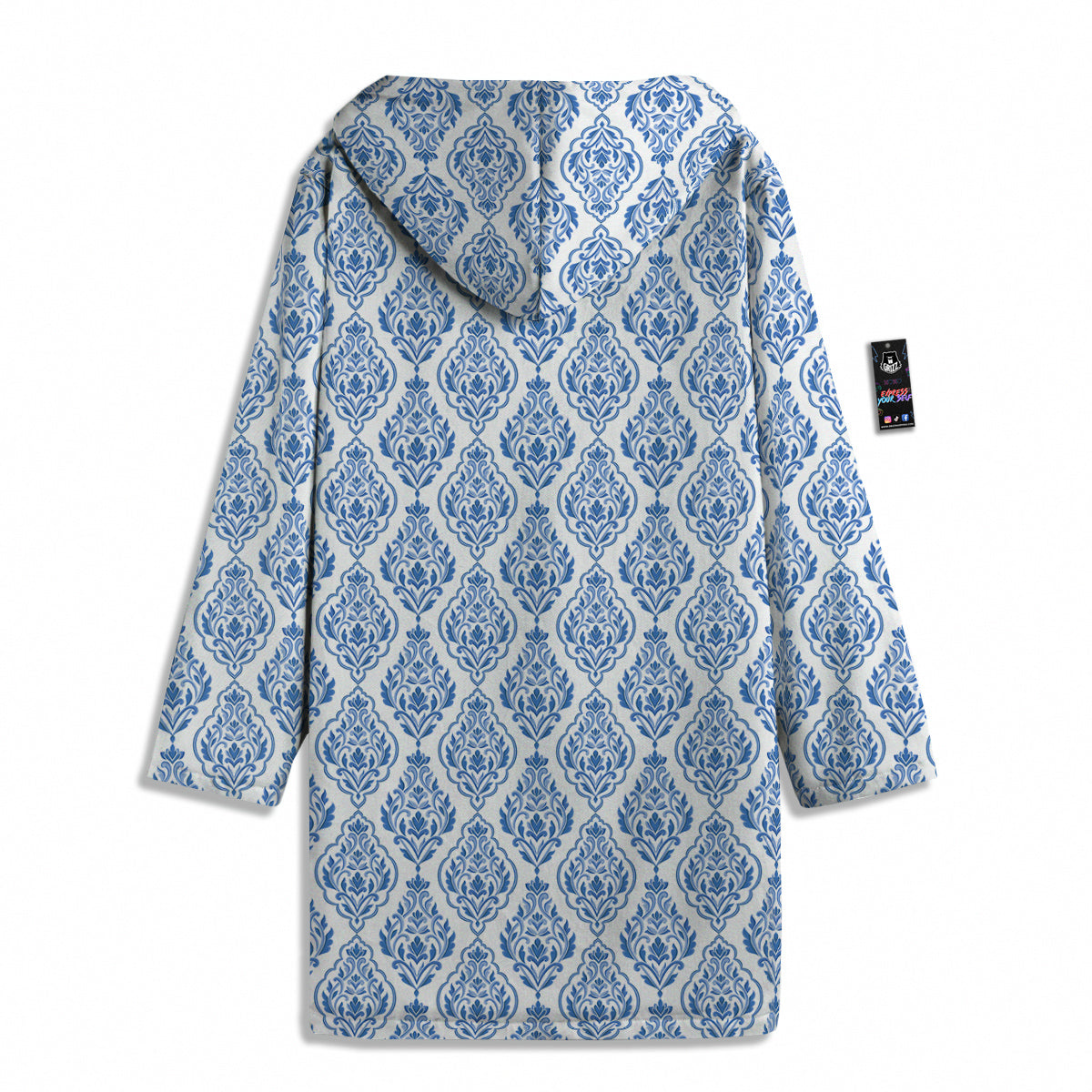 Boho Damask Print Pattern Men's Windbreaker Jacket-grizzshop
