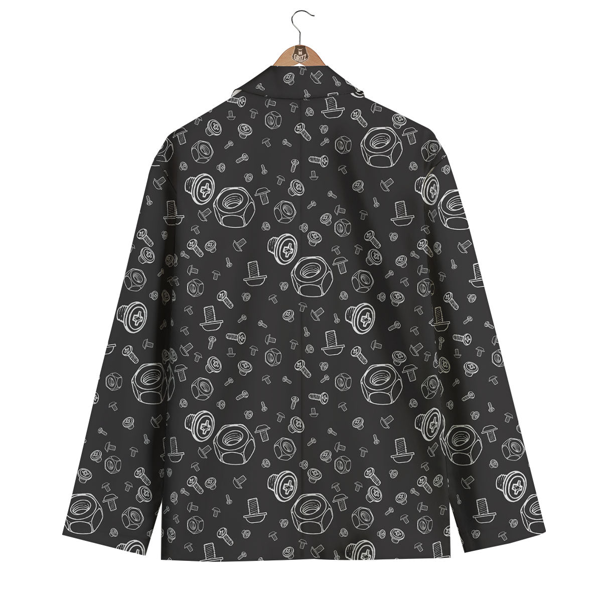 Bolts and Mechanic Nuts Print Pattern Men's Blazer-grizzshop