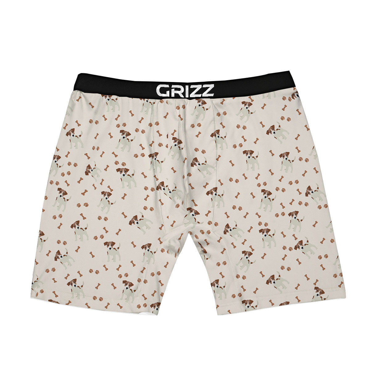 Bone And Jack Russell Terrier Print Pattern Boxer Briefs-grizzshop