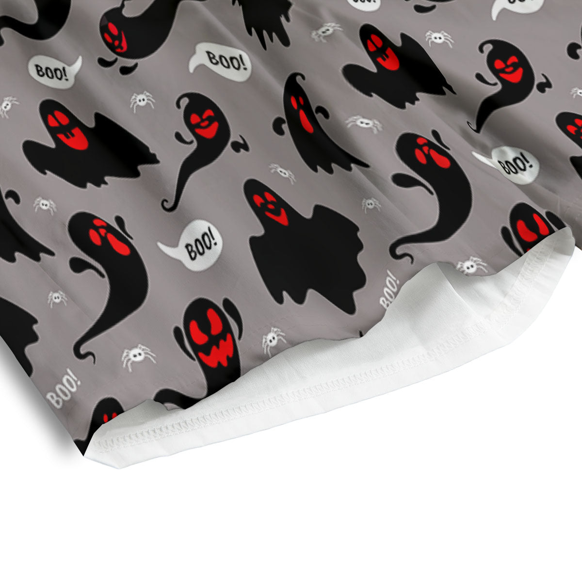 Boo Ghost Print Pattern Men's Athletic Shorts