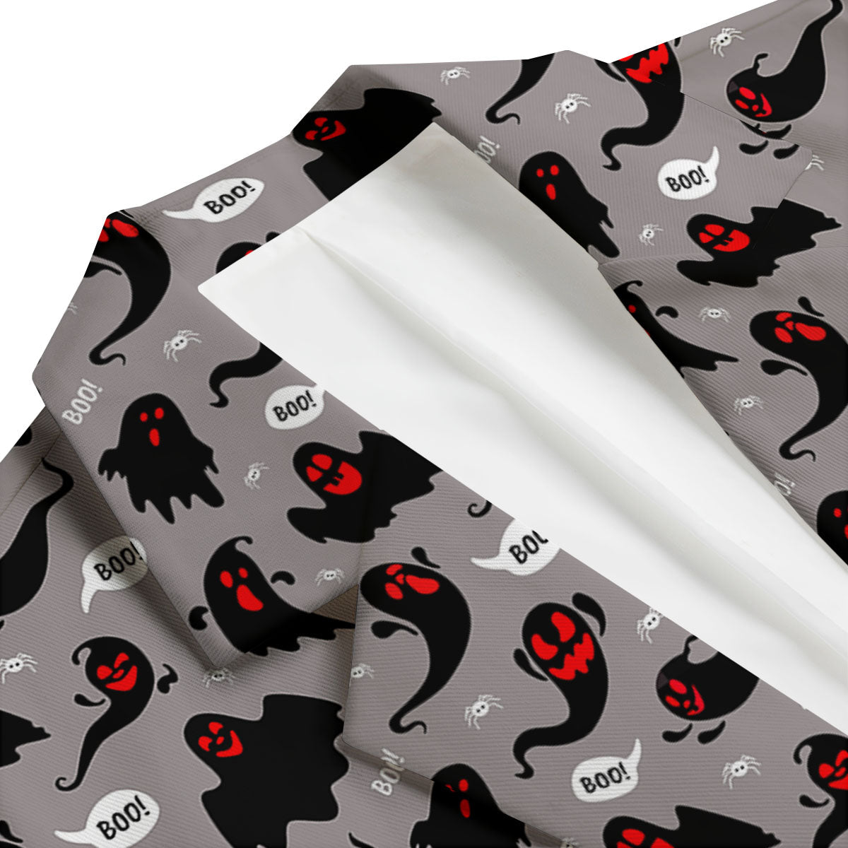 Boo Ghost Print Pattern Men's Blazer-grizzshop