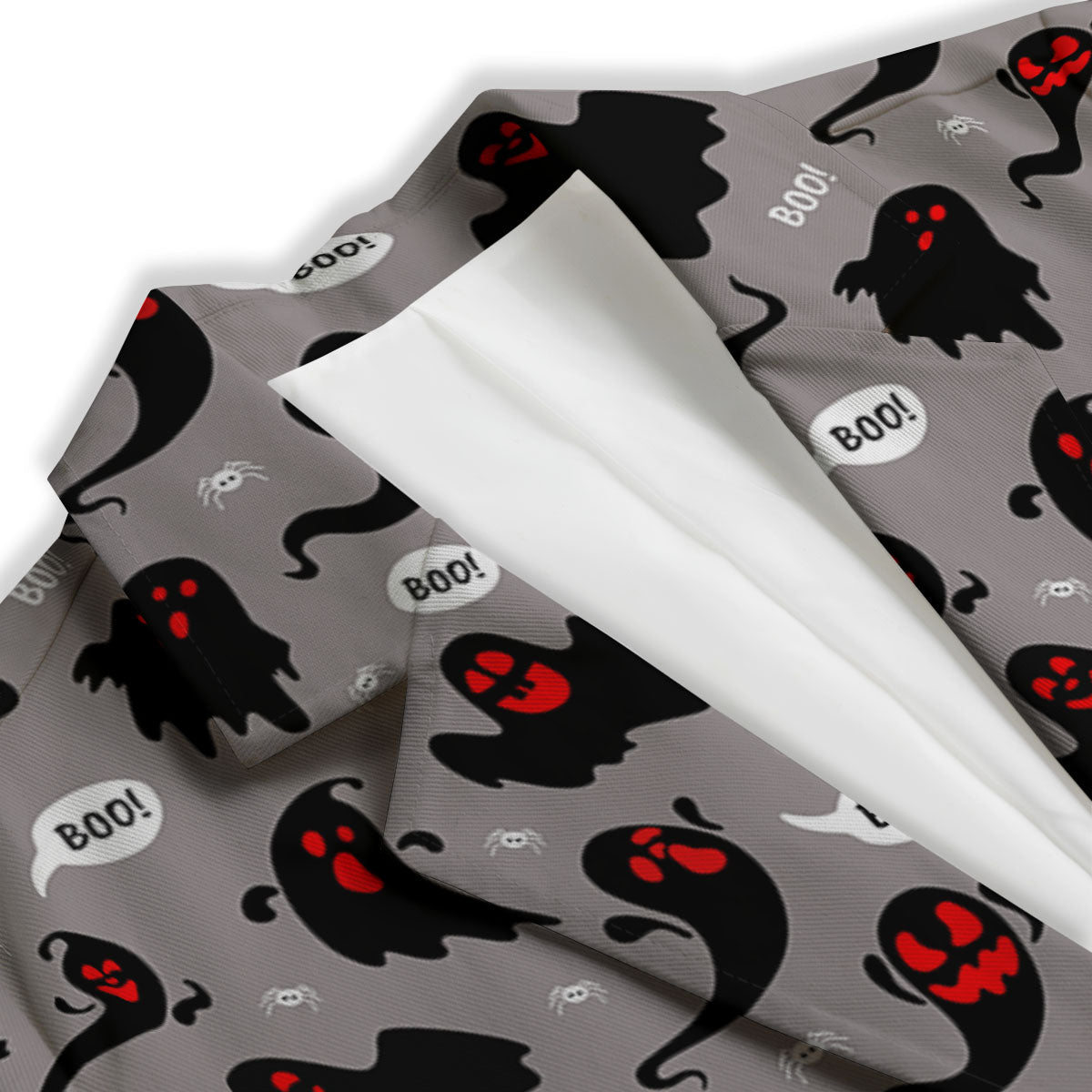 Boo Ghost Print Pattern Women's Blazer-grizzshop