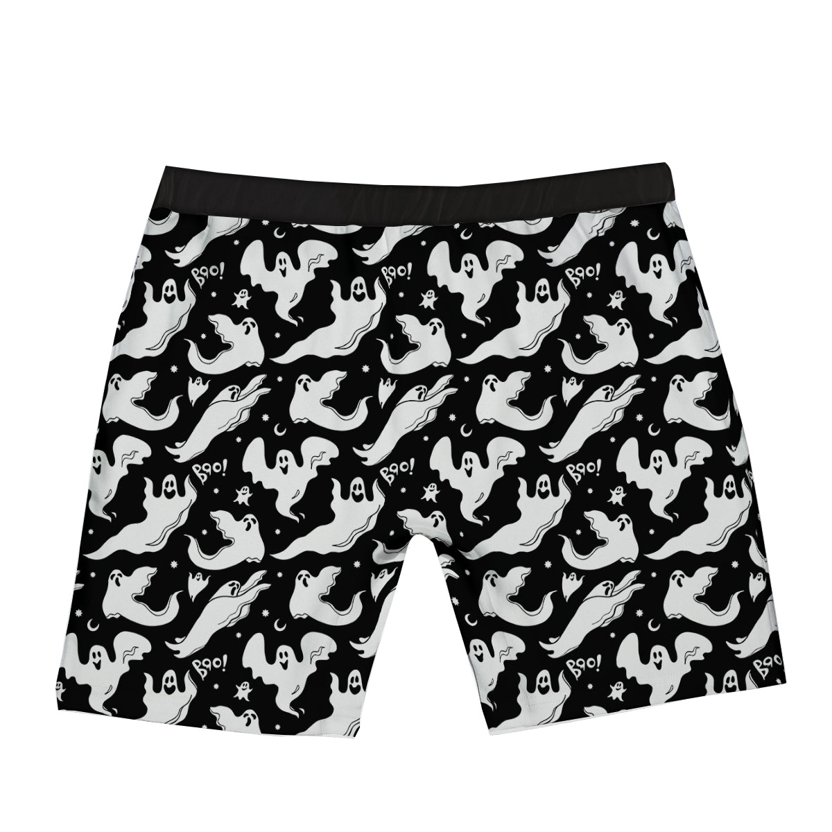 Boo Scary Ghost Print Pattern Boxer Briefs-grizzshop