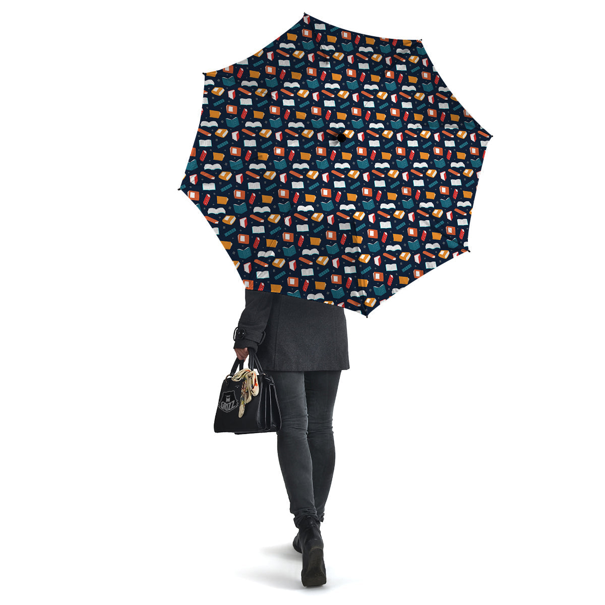 Books Colorful Print Pattern Umbrella-grizzshop