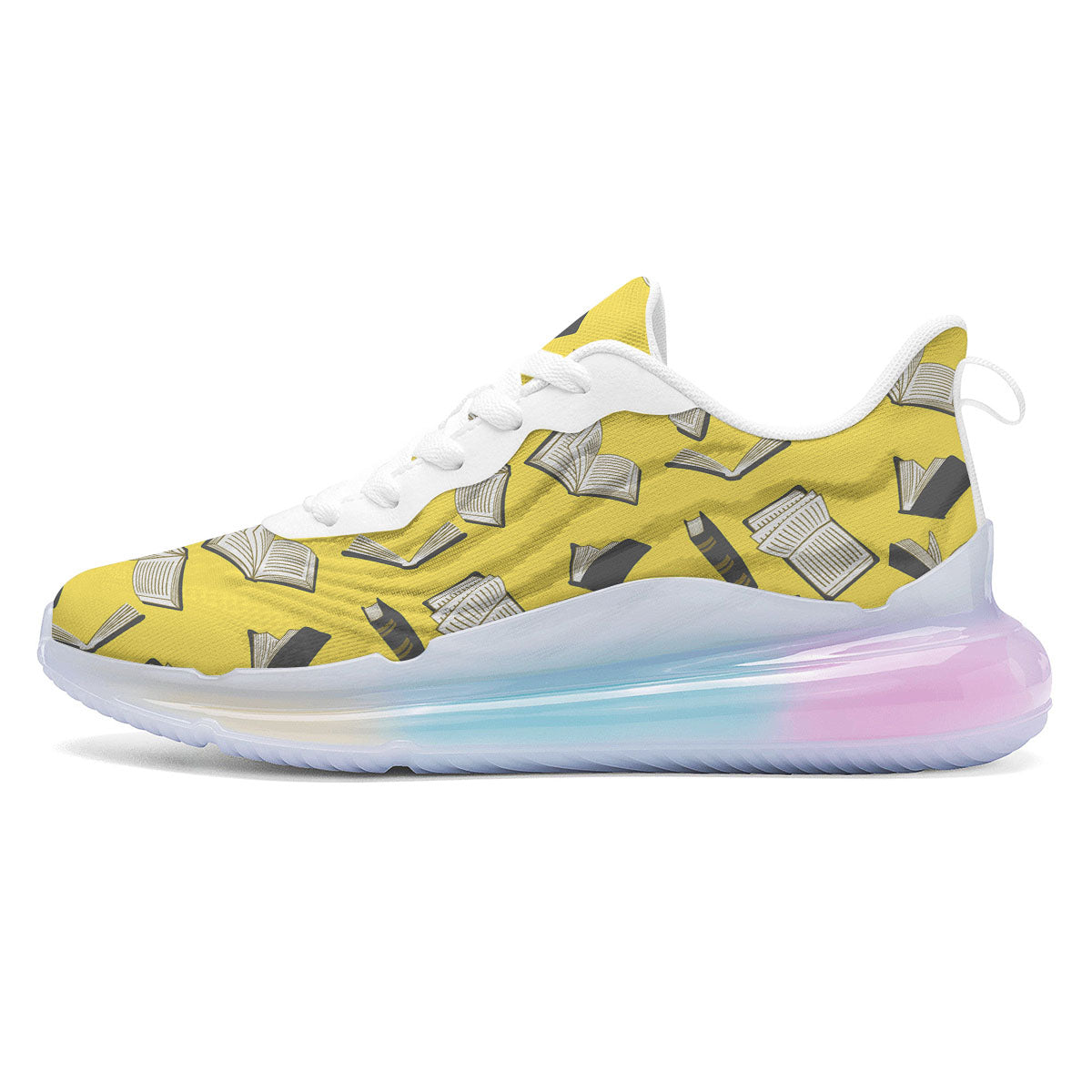 Books Pop Art Print Pattern Running Sneakers-grizzshop