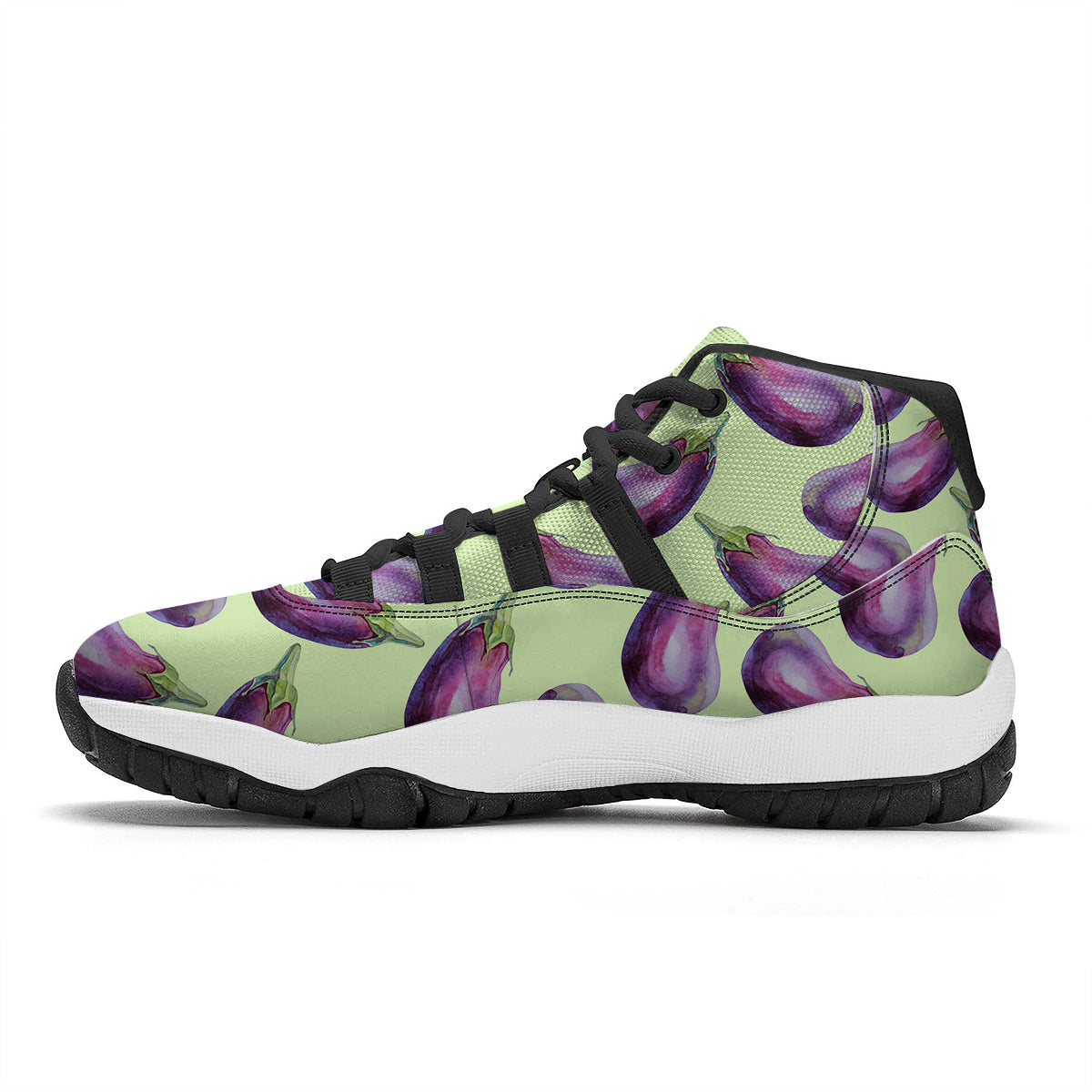 Boombox And Cassette Tape Print Pattern Black Bball Shoes-grizzshop