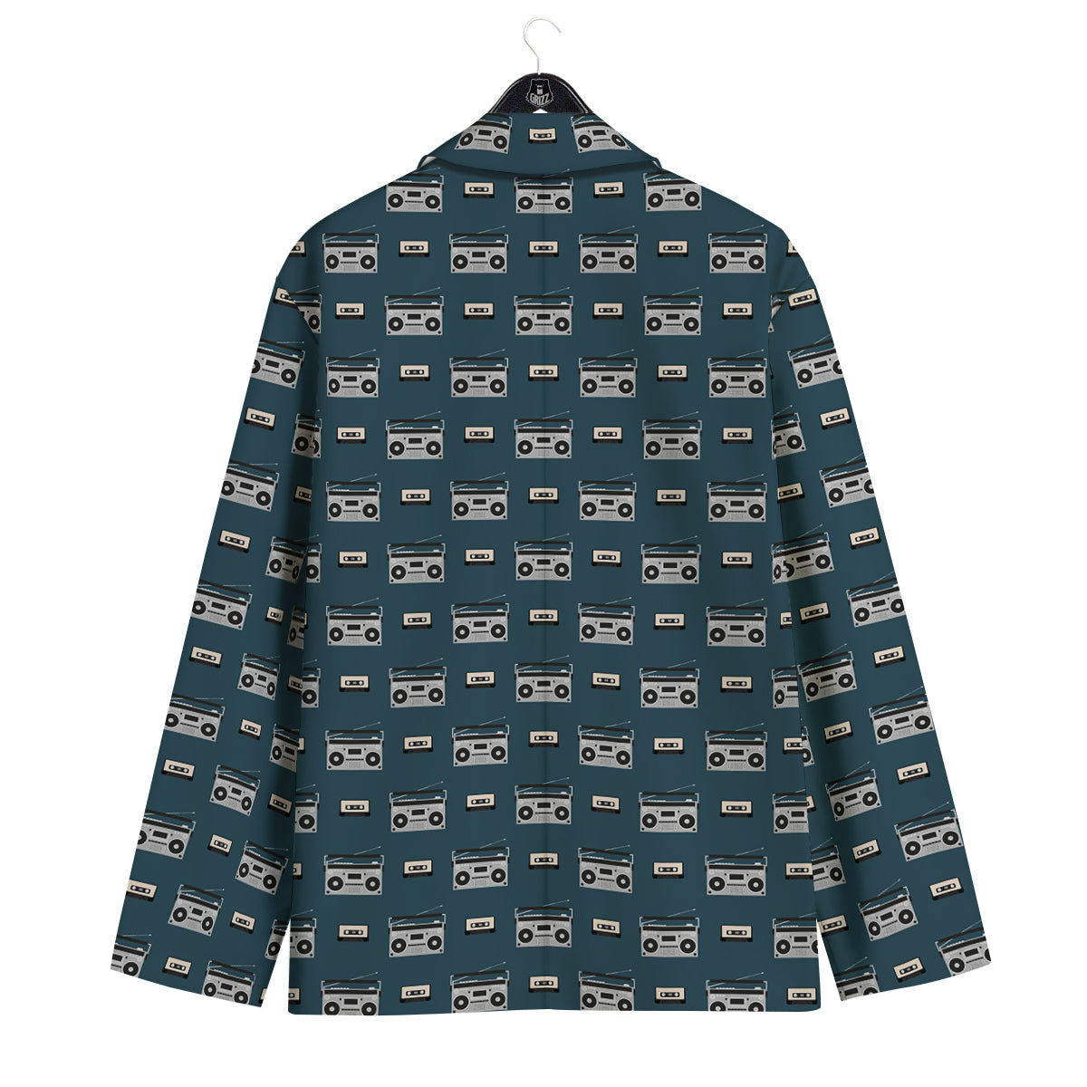 Boombox And Cassette Tape Print Pattern Men's Sport Coat-grizzshop