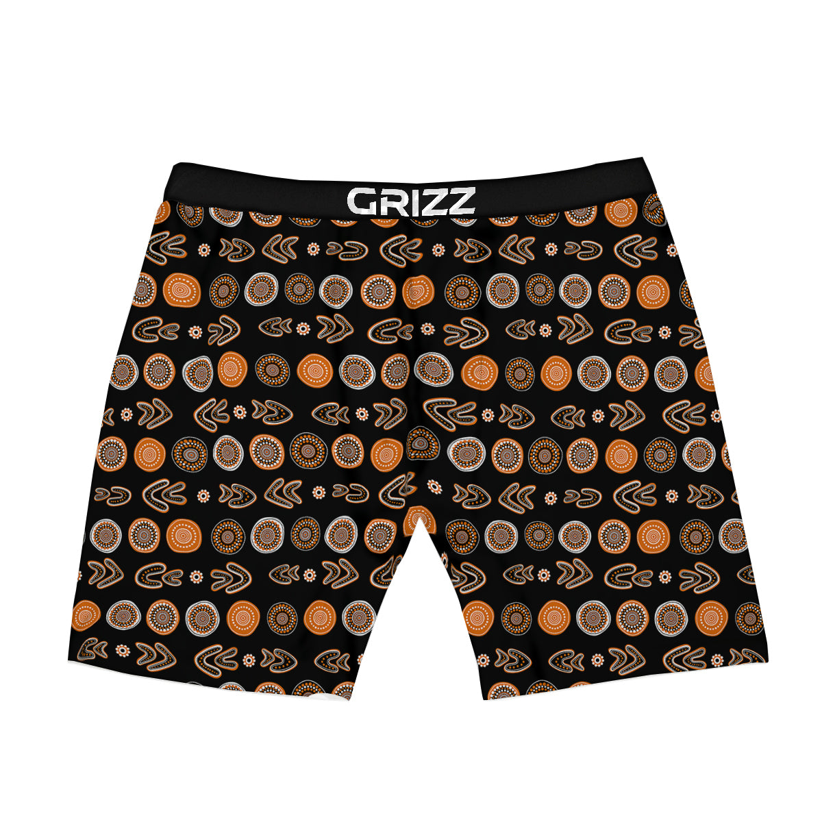 Boomerang Aboriginal Print Pattern Boxer Briefs-grizzshop