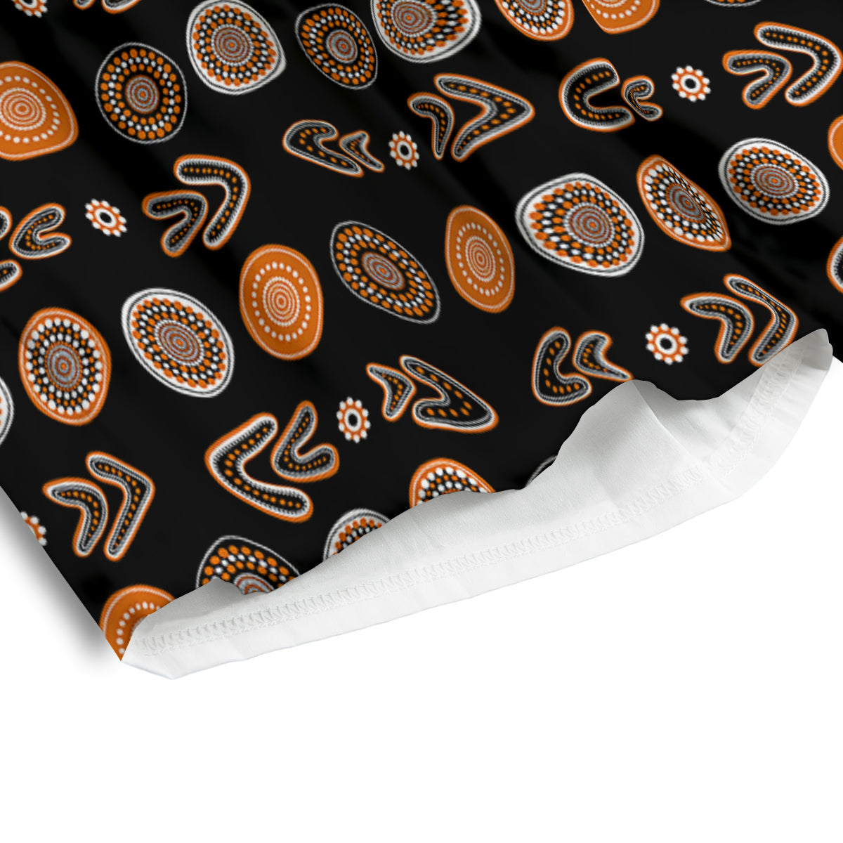 Boomerang Aboriginal Print Pattern Men's Athletic Shorts