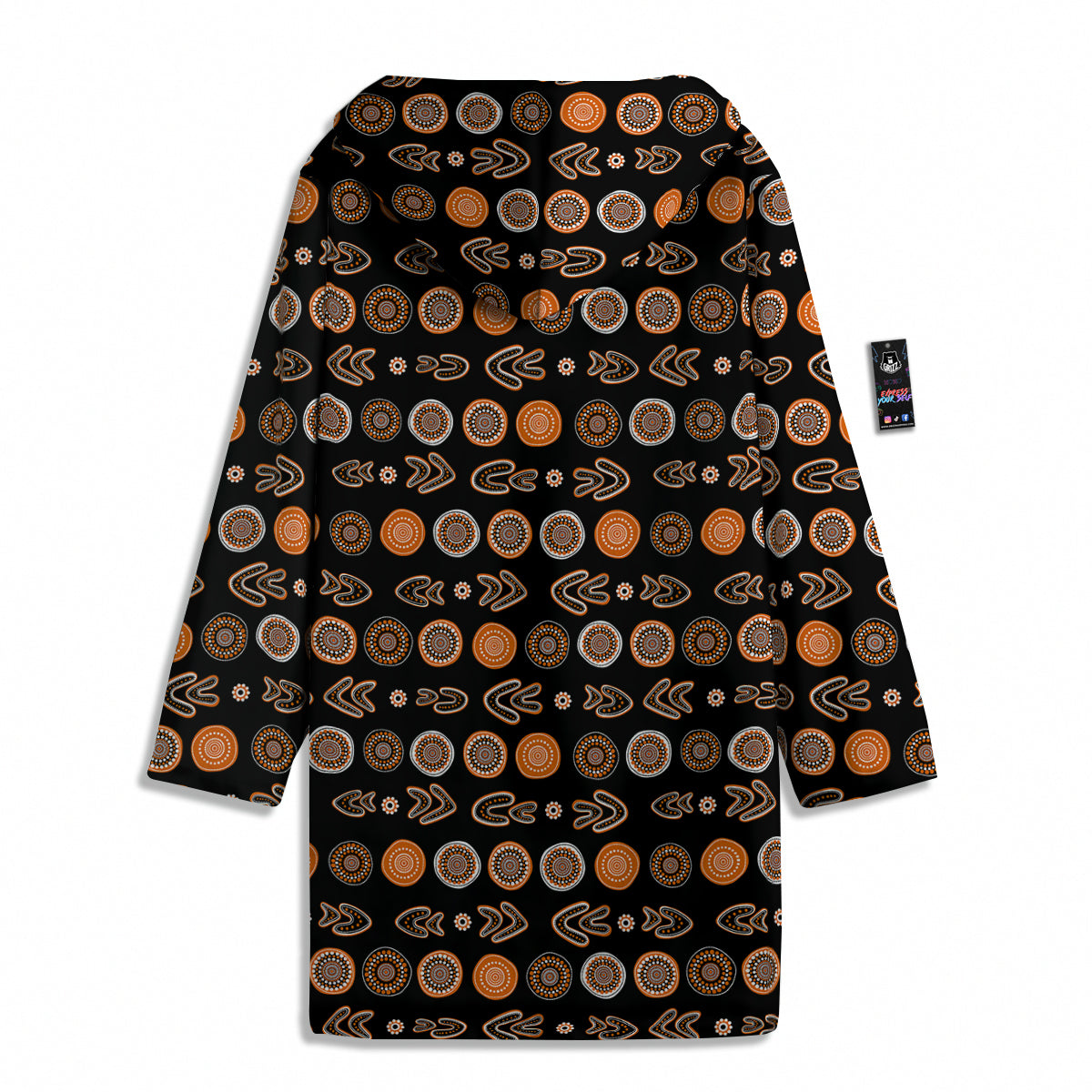 Boomerang Aboriginal Print Pattern Men's Windbreaker Jacket-grizzshop