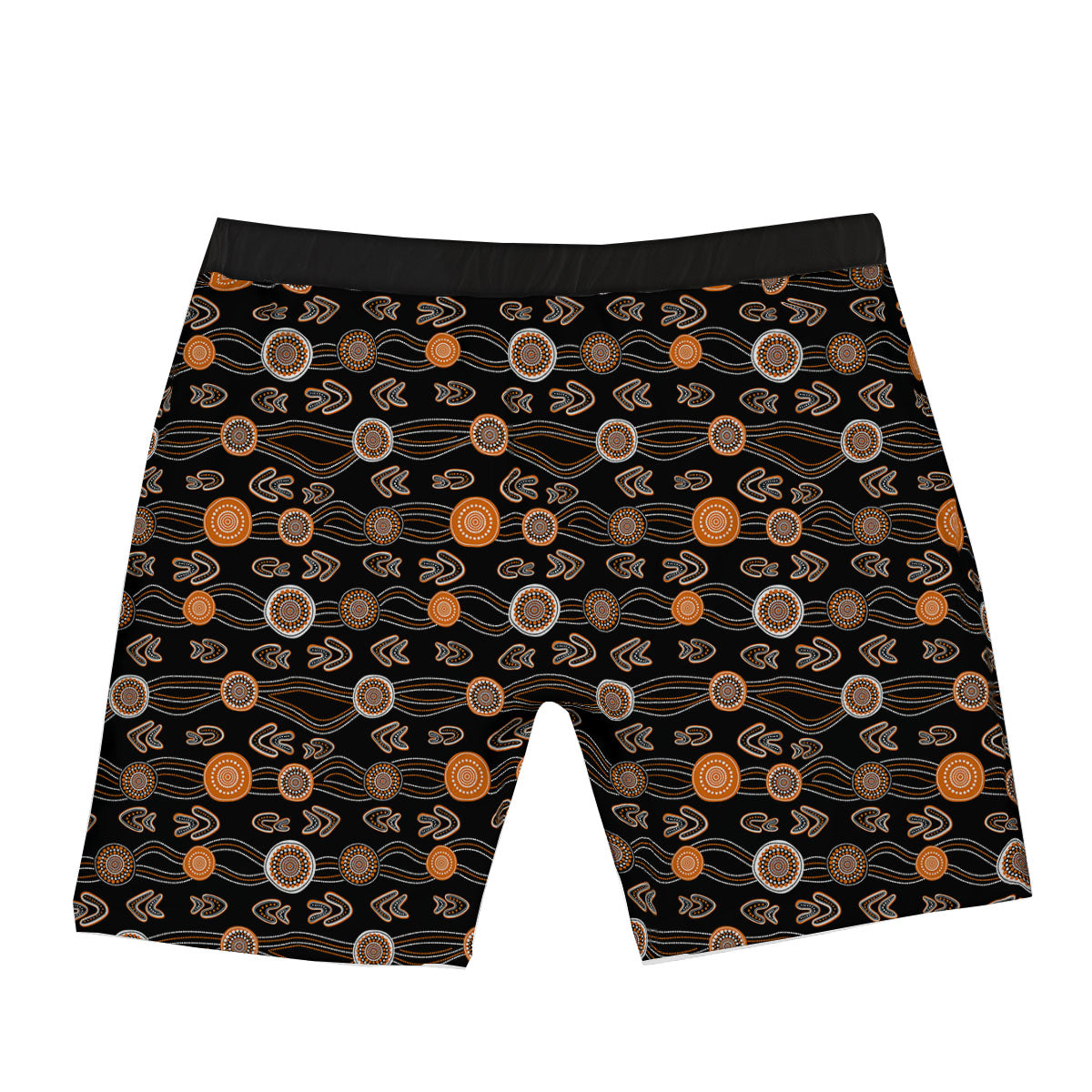 Boomerang Dot Aboriginal Print Boxer Briefs-grizzshop