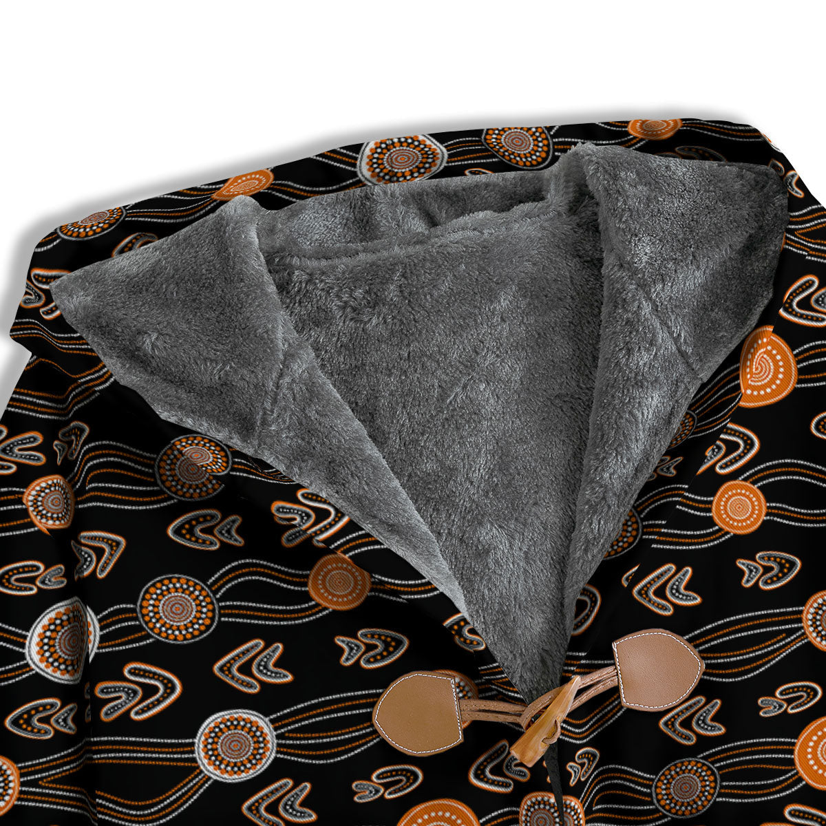 Boomerang Dot Aboriginal Print Men's Windbreaker Jacket-grizzshop