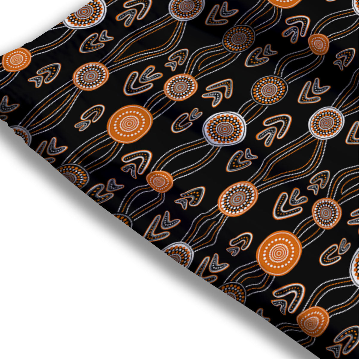 Cola Glass Print Pattern Mesh Shorts