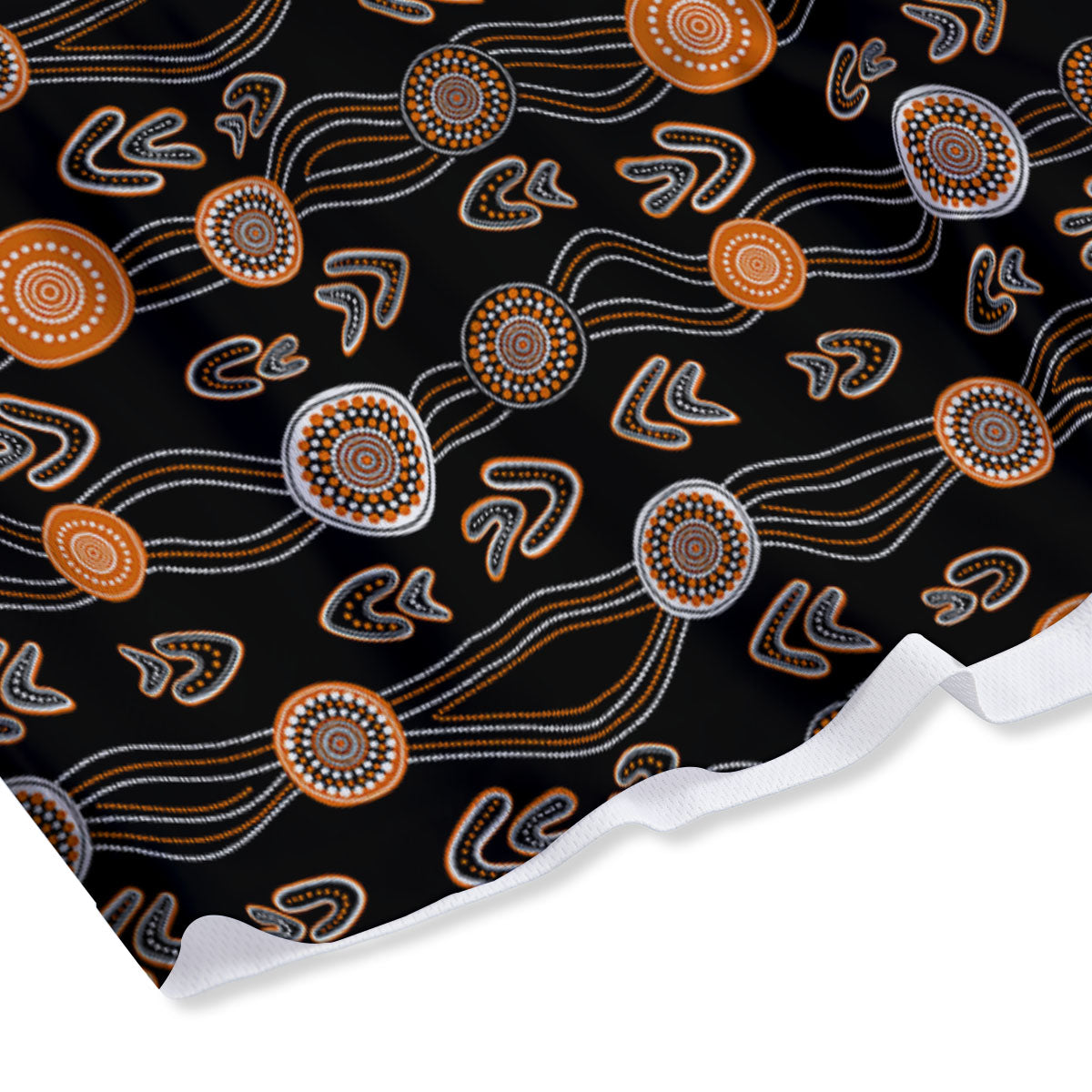 Cola Glass Print Pattern Mesh Shorts