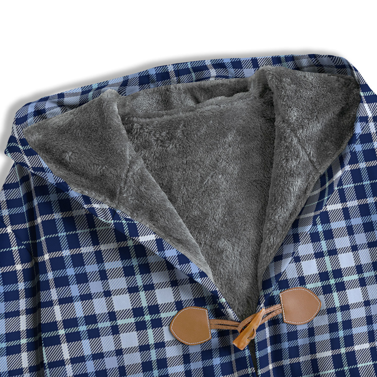 Border Tartan Blue Print Pattern Men's Windbreaker Jacket-grizzshop